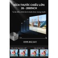 Máy chiếu Mini xem phim KAW KP980, Kết nối điện thoại, Âm thanh rạp chiếu phim, Hình ảnh 4K