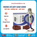 Micro Karaoke K808 KAW lọc âm tốt, Chống hú, Chống ồn, Dây dài 5m sử dụng trong gia đình