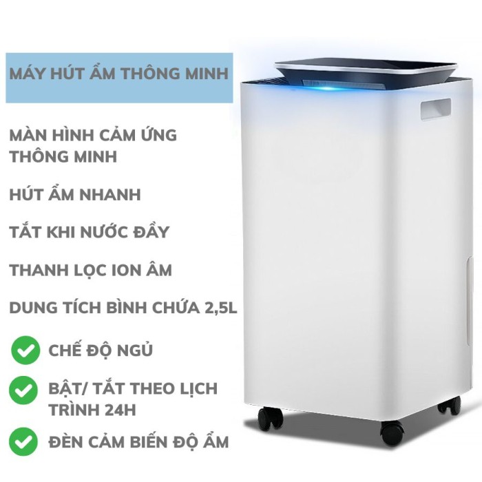 Máy Hút Ẩm Không Khí KAW K4L - Độ Ồn Thấp, Tiện Lợi Cho Phòng Ngủ, Phòng Khách, Ngăn Nấm Mốc - Bảo Hành 12 Tháng