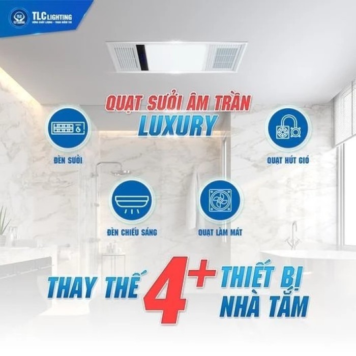 Quạt sưởi âm trần đa năng KAW sưởi ấm, Giải pháp sưởi ấm hiện đại, tiết kiệm diện tích.