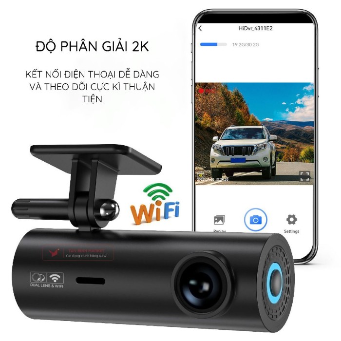 Camera Hành Trình KAW G048 4K – Góc Quay 170 Độ, Kết Nối Điện Thoại, Bảo Hành 12 Tháng