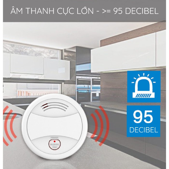 Thiết Bị Báo Khói Wifi Thông Minh PA-443W Bảo Vệ An Toàn Tuyệt Đối Cho Gia Đình Bạn