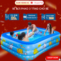 Hồ Bơi Phao KAW 3m05 - 3 Tầng Chính Hãng - Thiết Kế Thành Cao, Chống Trượt, Nhiều Kích Thước