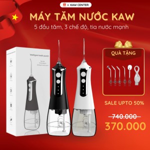 Máy Tăm Nước KAW - Chăm Sóc Răng Miệng Toàn Diện, Loại Bỏ Mảng Bám, Bảo Vệ Nướu Nhạy Cảm, Dành Cho Niềng Răng