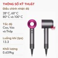 Máy Sấy Tóc ION ÂM KAW không cánh quạt 2 chiều nóng lạnh 3 tốc độ sấy, Công suất mạnh, nhanh khô, tạo kiểu