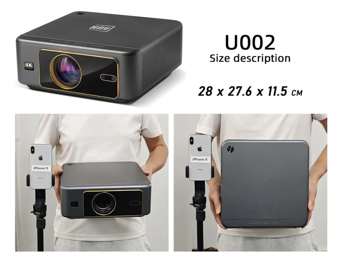 Máy chiếu Mini KAW KP960, Hỗ trợ độ phân giải 4K, Sắc nét, Phiên bản mới