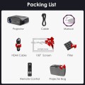 Máy chiếu KAW A8 Mini 4K - Trình Chiếu Chính Hãng Google, Hỗ Trợ Netflix, Full HD 1080P, WiFi & Bluetooth