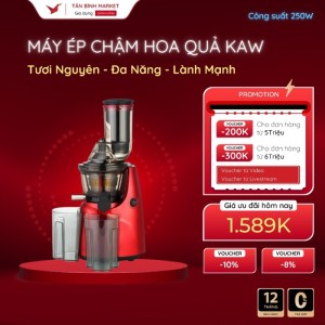 Máy Ép Chậm Công Nghiệp KAW 250W – Ép Kiệt Bã, Công Suất Lớn, Dễ Vệ Sinh