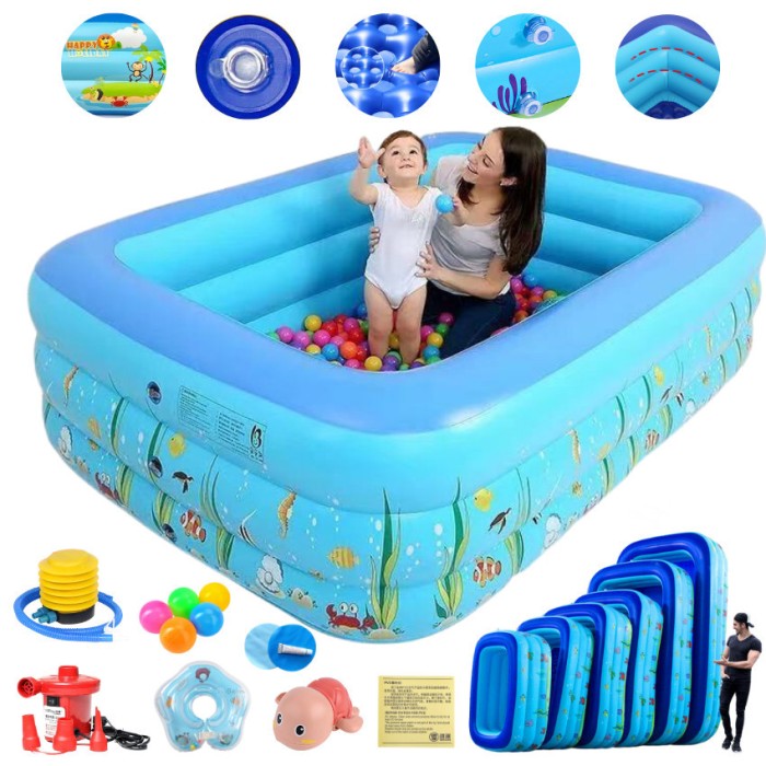 Bể Bơi Phao 180CM KAW Cho Bé – An Toàn, Bền Đẹp, Dễ Dàng Sử Dụng Tại Nhà