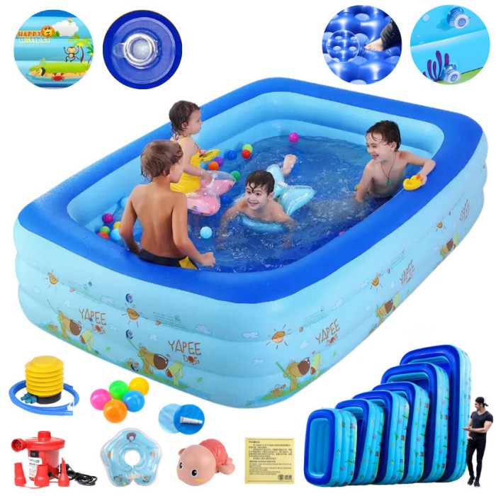 Bể Bơi Phao 180CM KAW Cho Bé – An Toàn, Bền Đẹp, Dễ Dàng Sử Dụng Tại Nhà