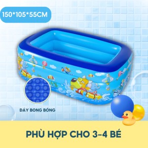 Bể Bơi Phao 150 CM KAW Cho Bé – An Toàn, Tiện Lợi, Vui Chơi Thú Vị