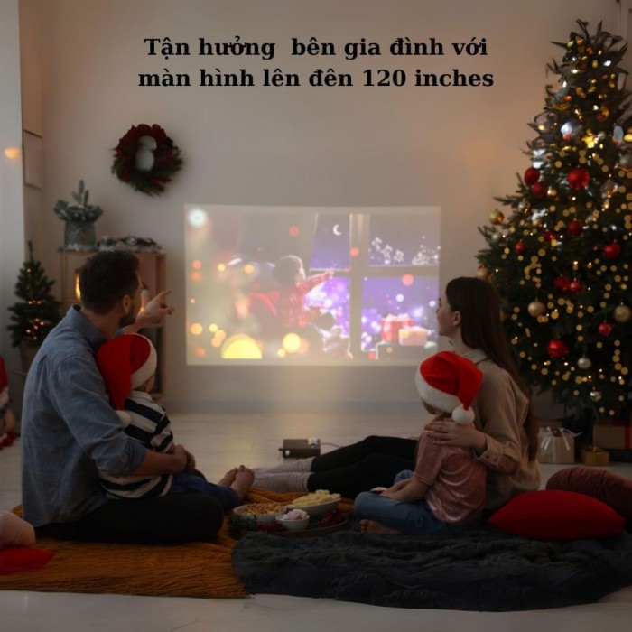 Máy Chiếu Mini KAW K560 - Full HD 1080P, Hỗ trợ 4K, Tích hợp Android TV, WiFi, Bluetooth