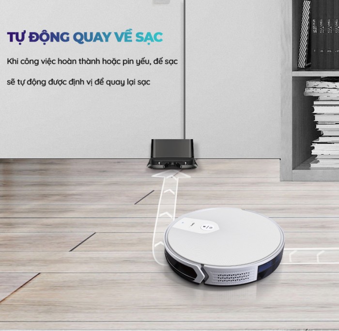 Robot Hút Bụi KAW 281L Chính Hãng - Sạch Sàn Nhà Tự Động, Tiết Kiệm Thời Gian