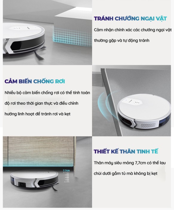 Robot Hút Bụi KAW 281L Chính Hãng - Sạch Sàn Nhà Tự Động, Tiết Kiệm Thời Gian