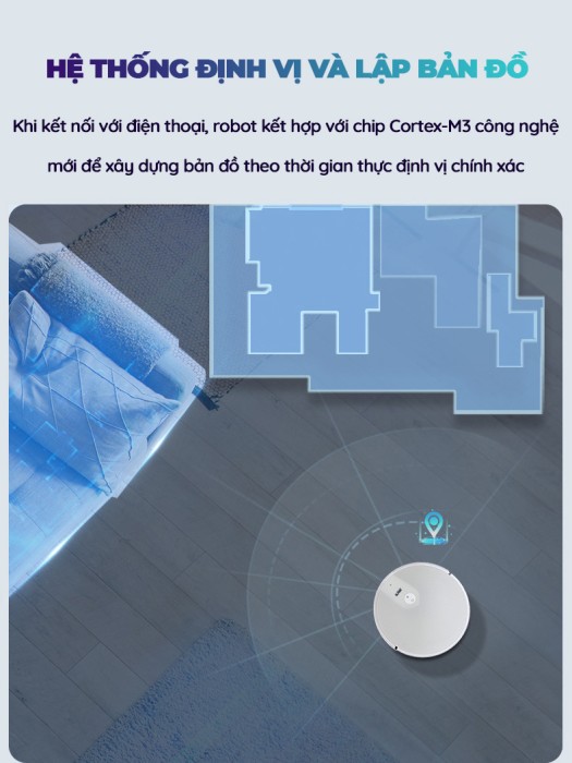 Robot Hút Bụi KAW 281L Chính Hãng - Sạch Sàn Nhà Tự Động, Tiết Kiệm Thời Gian