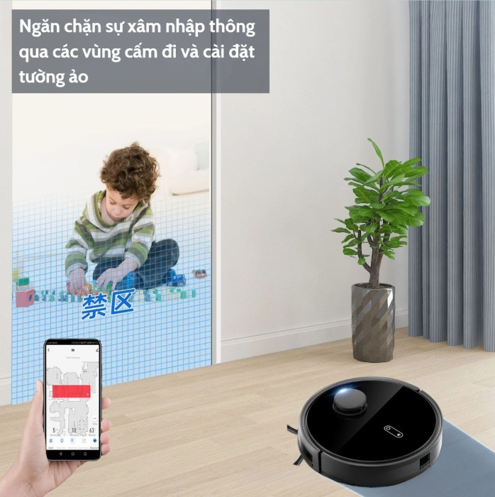 Robot Hút Bụi Thông Minh KAW, Hút Bụi Mạnh Mẽ, Di Chuyển Linh Hoạt, Sạch Mọi Ngóc Ngách