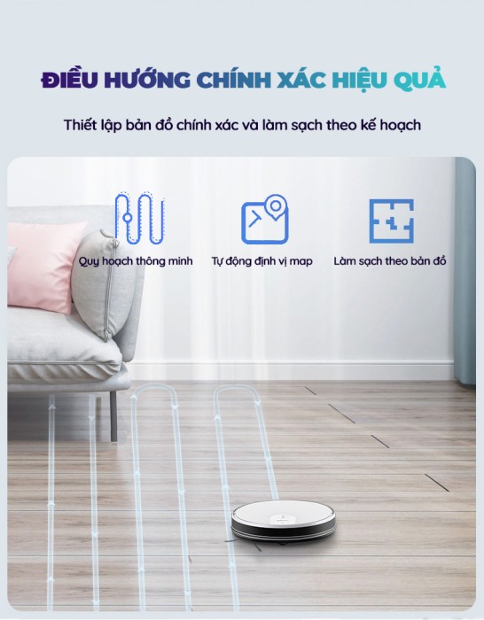 Robot Hút Bụi KAW 281L Chính Hãng - Sạch Sàn Nhà Tự Động, Tiết Kiệm Thời Gian