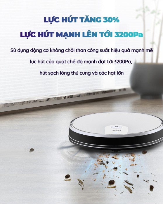 Robot Hút Bụi KAW 281L Chính Hãng - Sạch Sàn Nhà Tự Động, Tiết Kiệm Thời Gian