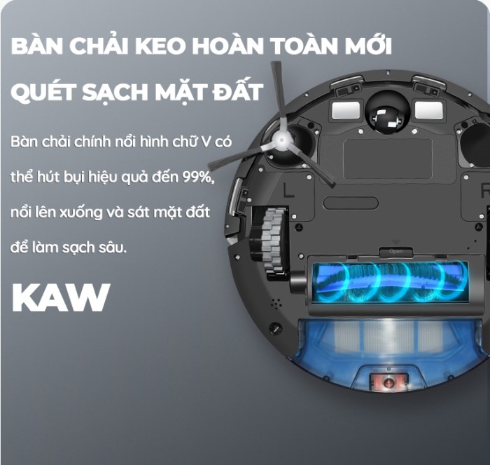 Robot Hút Bụi KAW 281L Chính Hãng - Sạch Sàn Nhà Tự Động, Tiết Kiệm Thời Gian