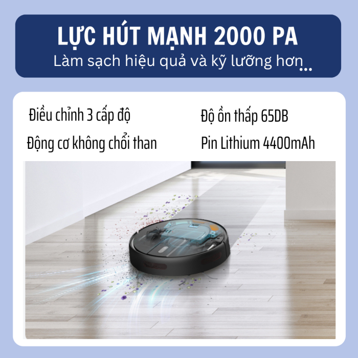 Robot Hút Bụi Lau Nhà KAW Chính Hãng - Sạch Sàn Nhà Toàn Diện, Tiết Kiệm Thời Gian