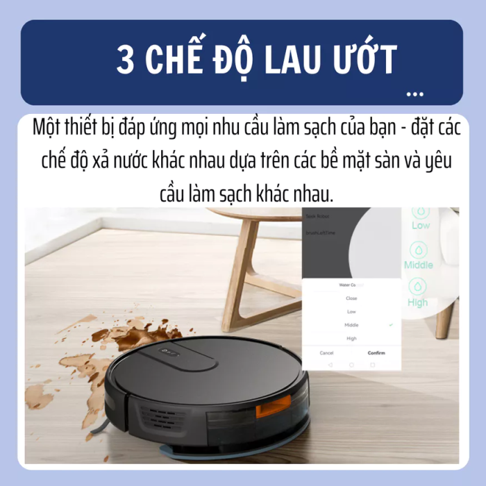 Robot Hút Bụi Lau Nhà KAW Chính Hãng - Sạch Sàn Nhà Toàn Diện, Tiết Kiệm Thời Gian